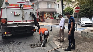 Çan Belediyesi Temizlik İşleri Müdürlüğü'nden yoğun yağışlara hazırlık