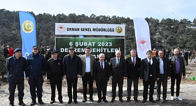 Deprem Şehitleri Ormanı oluşturuldu