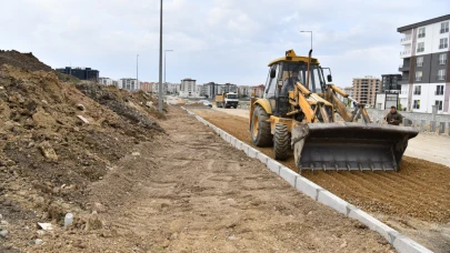 Karacaören mevkiinde üst yapı çalışmaları devam ediyor